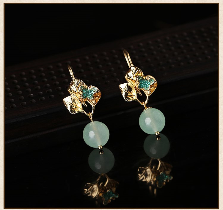 輕靈飄逸耳環(huán)，淡雅清新耳環(huán)首飾