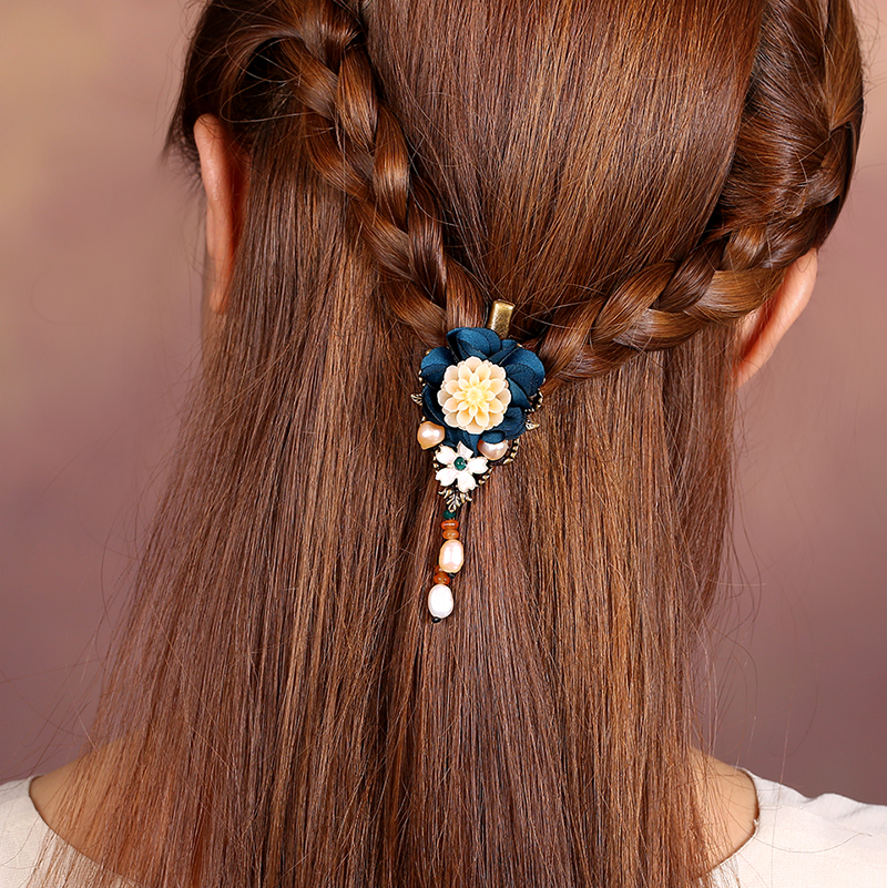 優(yōu)雅大氣發(fā)夾，唯美古風(fēng)花朵發(fā)夾頭飾