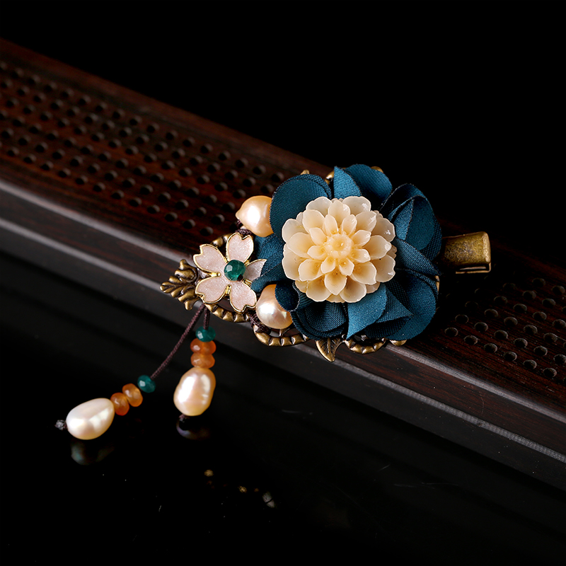 優(yōu)雅大氣發(fā)夾，唯美古風(fēng)花朵發(fā)夾頭飾