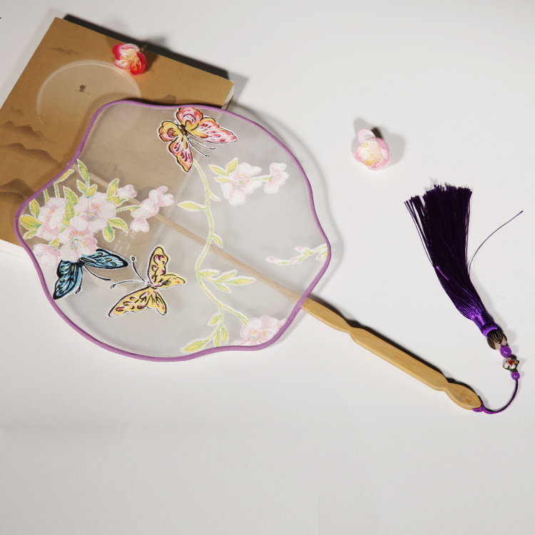 文藝古風(fēng)團(tuán)扇，古典素雅家佳樂文學(xué)扇子