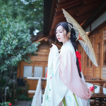 淡雅韻味帶傘女生頭像，唯美古風(fēng)真人頭像