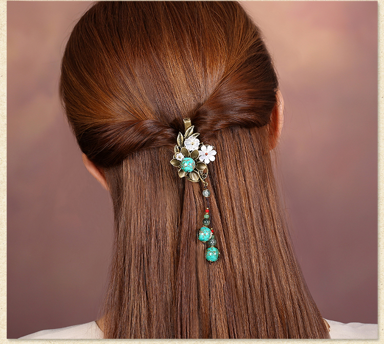 古銅蘊(yùn)緲發(fā)夾，靈動(dòng)唯美古風(fēng)頭飾