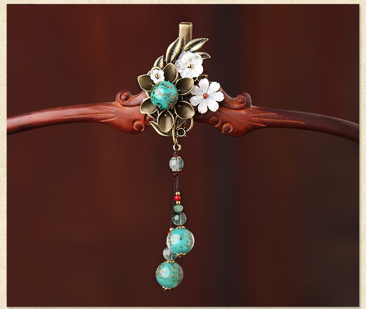 古銅蘊(yùn)緲發(fā)夾，靈動(dòng)唯美古風(fēng)頭飾