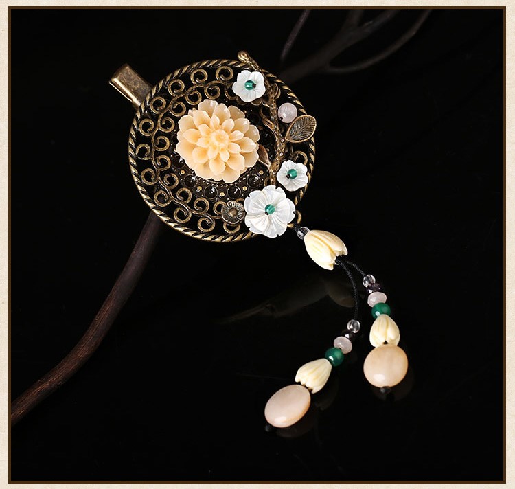 三生三世發(fā)夾，淡雅秀麗古典頭飾