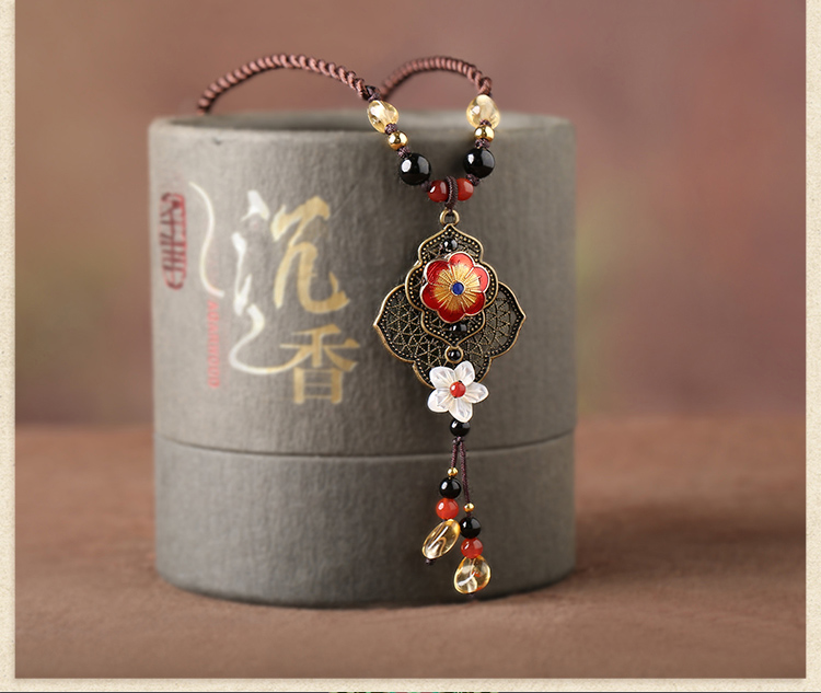 古典之美婭敘項鏈，古色古香民族風項鏈首飾