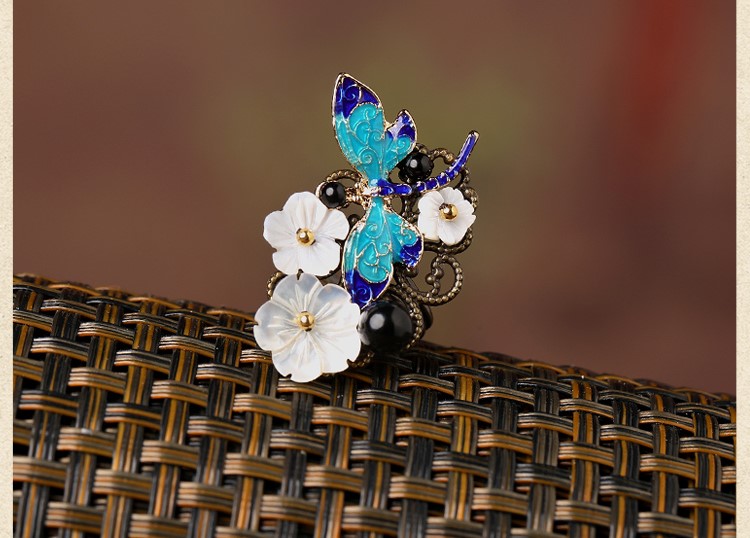 古典蜻蜓別致戒指，康橋藍灣戒指首飾