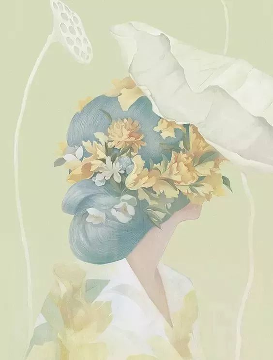 風(fēng)格獨(dú)特的插畫圖片，時(shí)尚清新色調(diào)手繪插畫