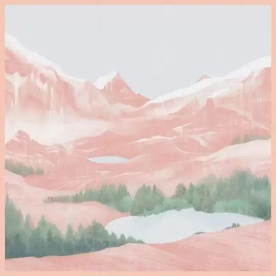 風(fēng)格獨特的插畫圖片，時尚清新色調(diào)手繪插畫