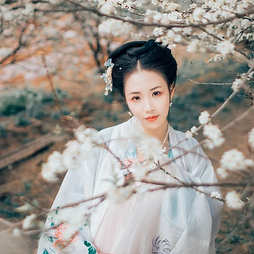 清新梨花芬芳女生頭像，唯美古風(fēng)真人頭像