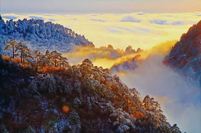 雪后黃山風(fēng)景宛如人間仙境，舞一曲雪中霓裳羽