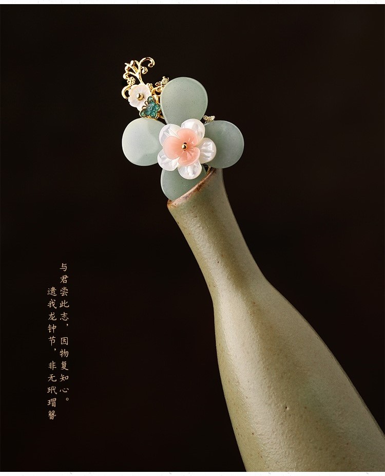 綰如兮發(fā)簪宮廷步搖，古典氣質(zhì)簪子頭飾