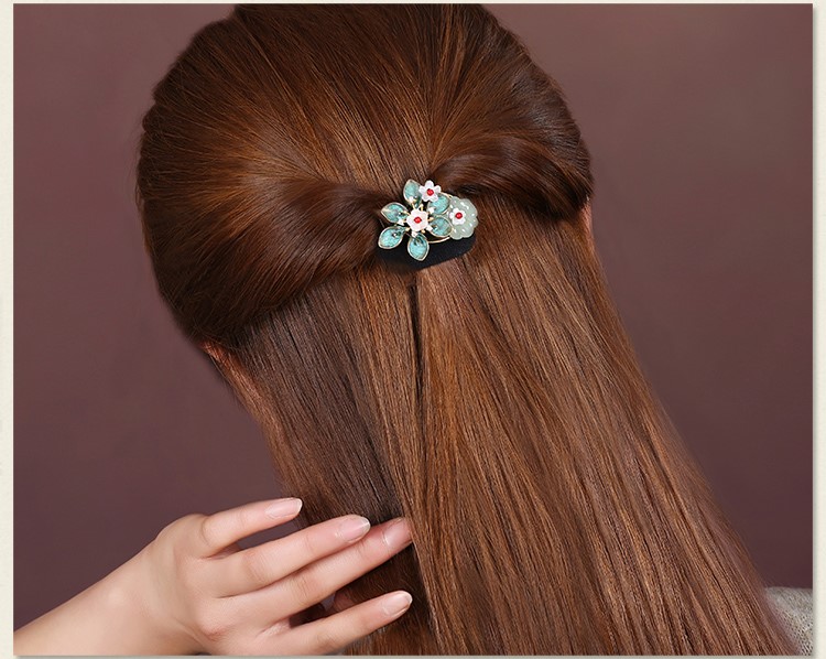 清新脫俗花萼發(fā)圈，時尚古典頭飾
