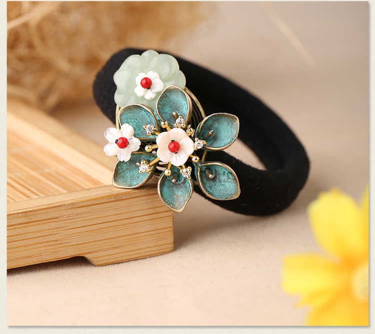 清新脫俗花萼發(fā)圈，時尚古典頭飾