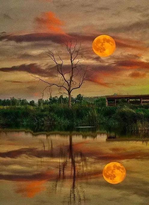 美到骨子里的夕陽風(fēng)景：青山依舊在，幾度夕陽