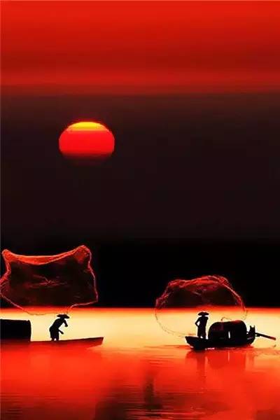 美到骨子里的夕陽風(fēng)景：青山依舊在，幾度夕陽