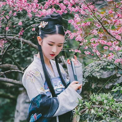 嬌艷花朵女生頭像，唯美古風(fēng)真人頭像