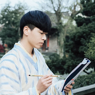 文藝書生男生頭像，唯美古風(fēng)真人頭像