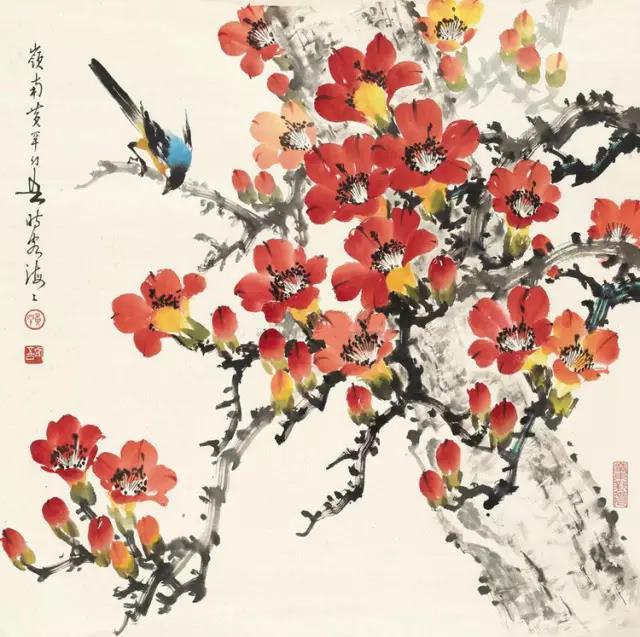 中國國畫藝術(shù)：絕美花鳥國畫圖片