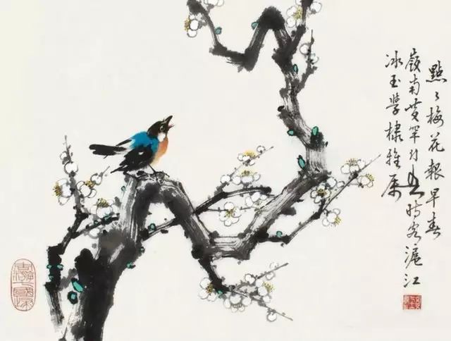 中國國畫藝術：絕美花鳥國畫圖片