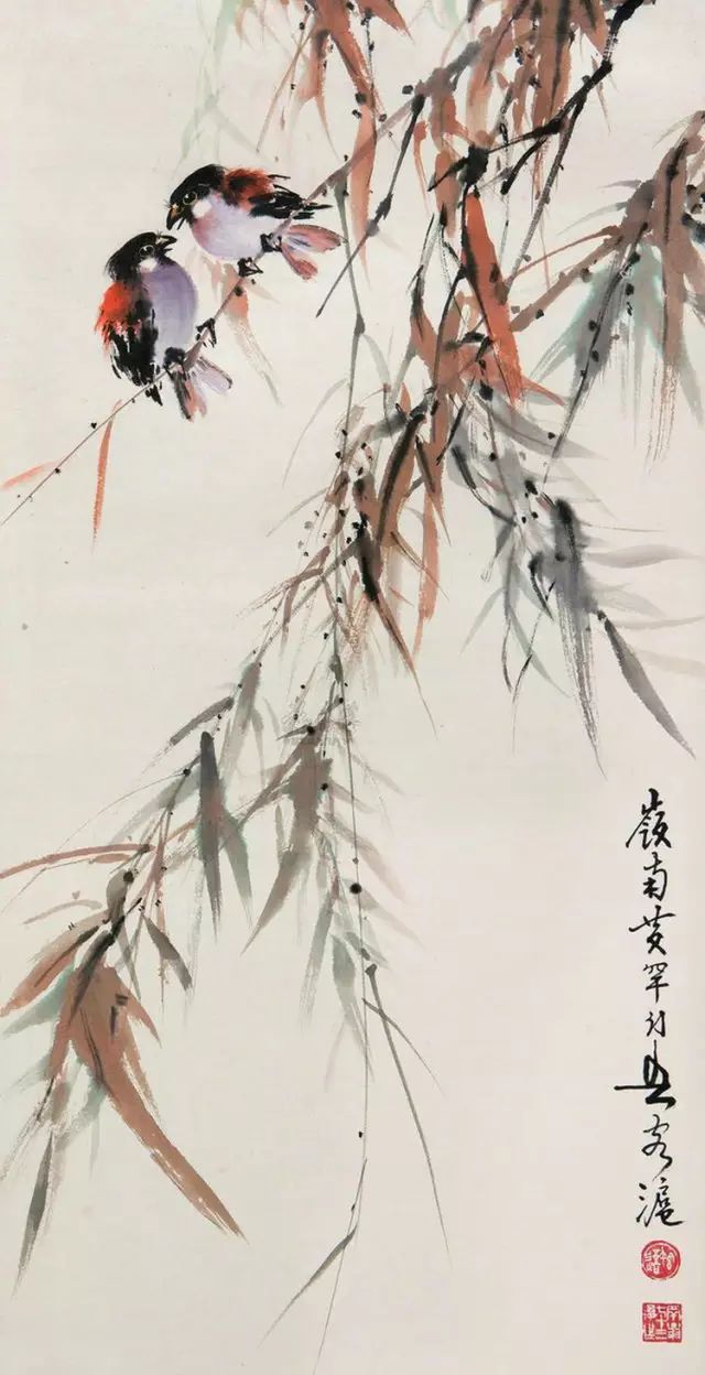 中國(guó)國(guó)畫藝術(shù)：絕美花鳥國(guó)畫圖片