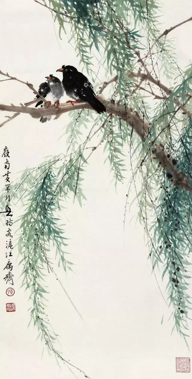 中國(guó)國(guó)畫(huà)藝術(shù)：絕美花鳥(niǎo)國(guó)畫(huà)圖片