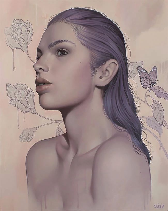 肖像插畫遇上植物花卉，碰撞出不一樣的火花！