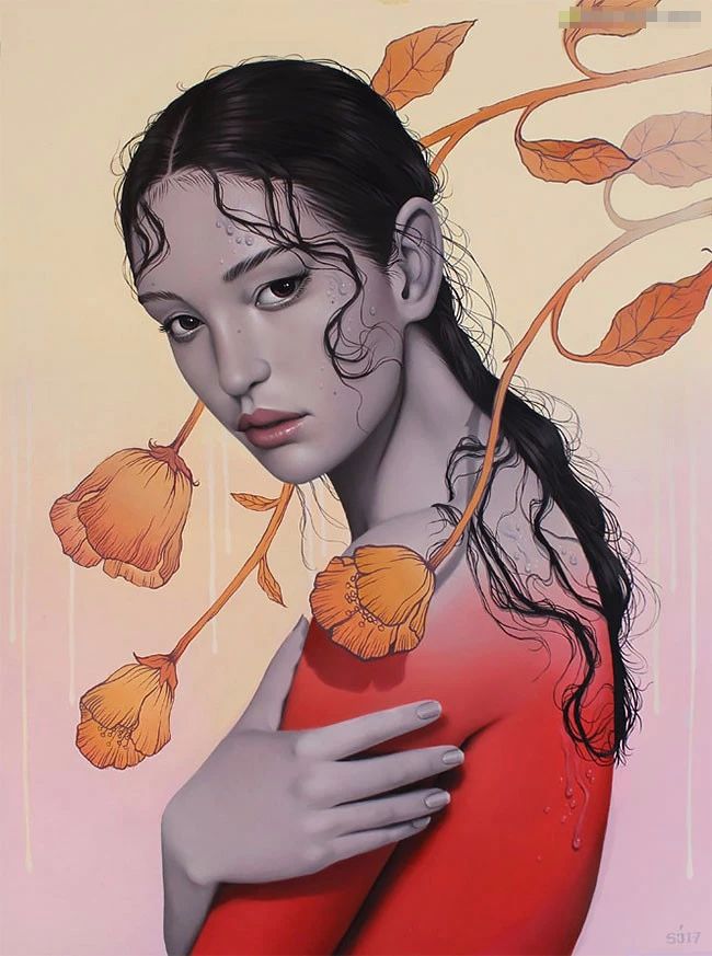 肖像插畫遇上植物花卉，碰撞出不一樣的火花！