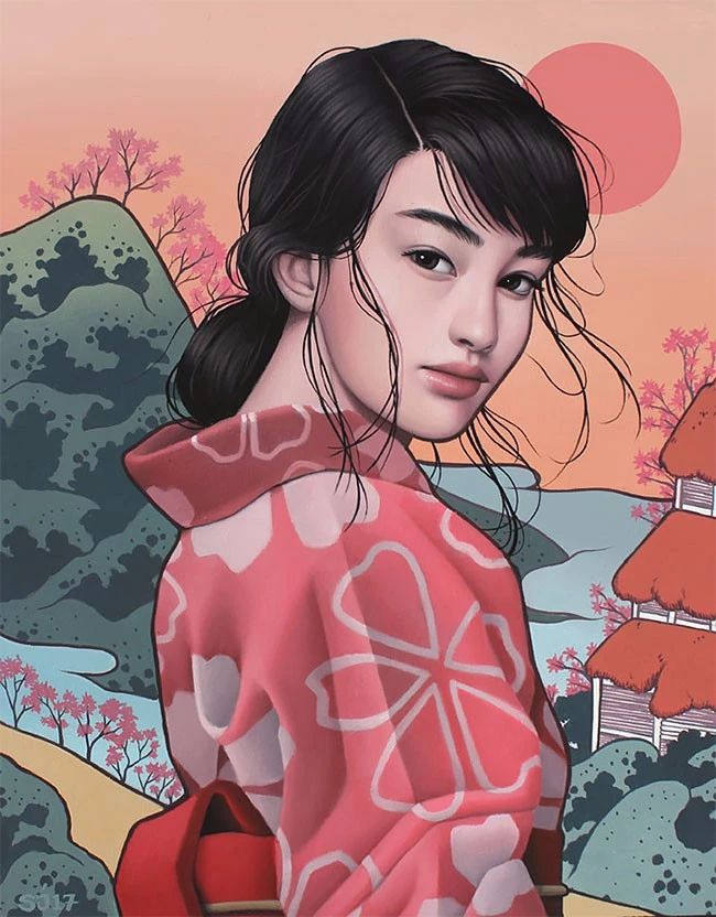 肖像插畫遇上植物花卉，碰撞出不一樣的火花！