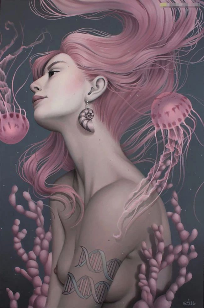 肖像插畫遇上植物花卉，碰撞出不一樣的火花！