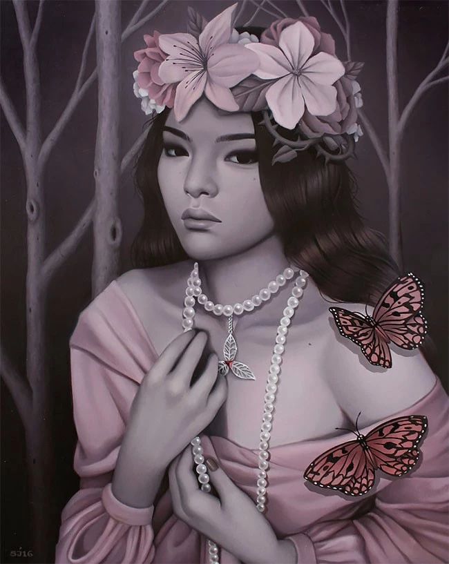 肖像插畫遇上植物花卉，碰撞出不一樣的火花！