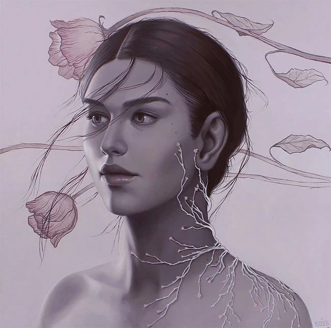 肖像插畫遇上植物花卉，碰撞出不一樣的火花！