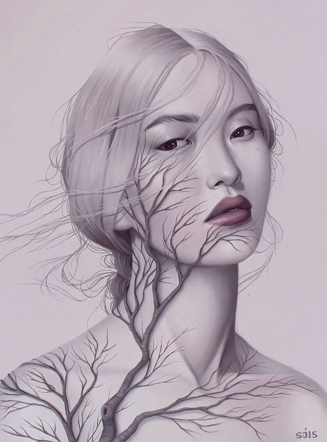 肖像插畫遇上植物花卉，碰撞出不一樣的火花！