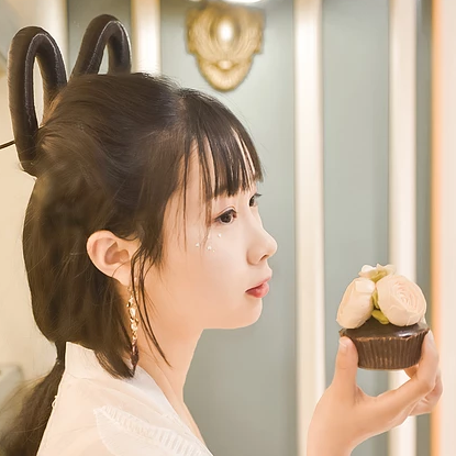 清新可愛小女孩女生頭像，唯美古風真人頭像