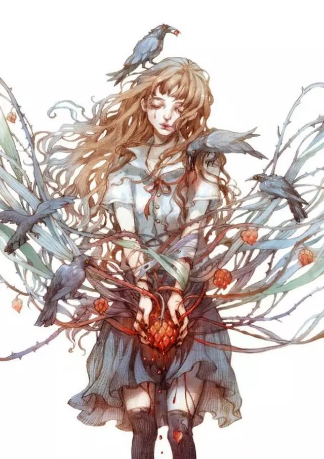 風(fēng)格唯美獨(dú)特的插畫：浮生如夢(mèng)