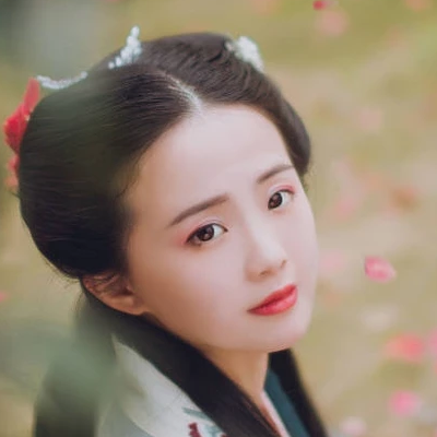 夢花期小清新女生頭像，唯美古風真人頭像