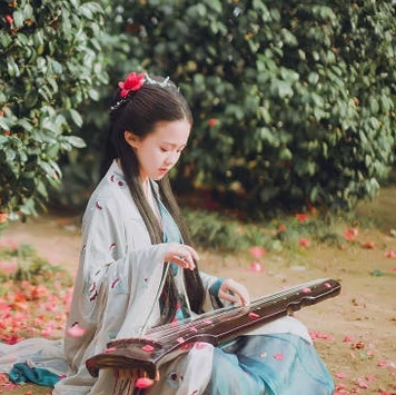 夢花期小清新女生頭像，唯美古風真人頭像