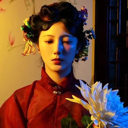 典雅梅花女生頭像，唯美古風(fēng)真人頭像