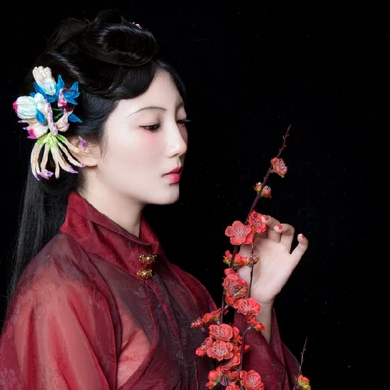 典雅梅花女生頭像，唯美古風(fēng)真人頭像