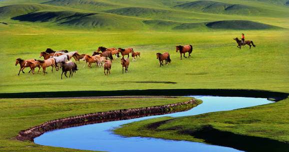 如詩如畫的草原意境，唯美風景圖片！