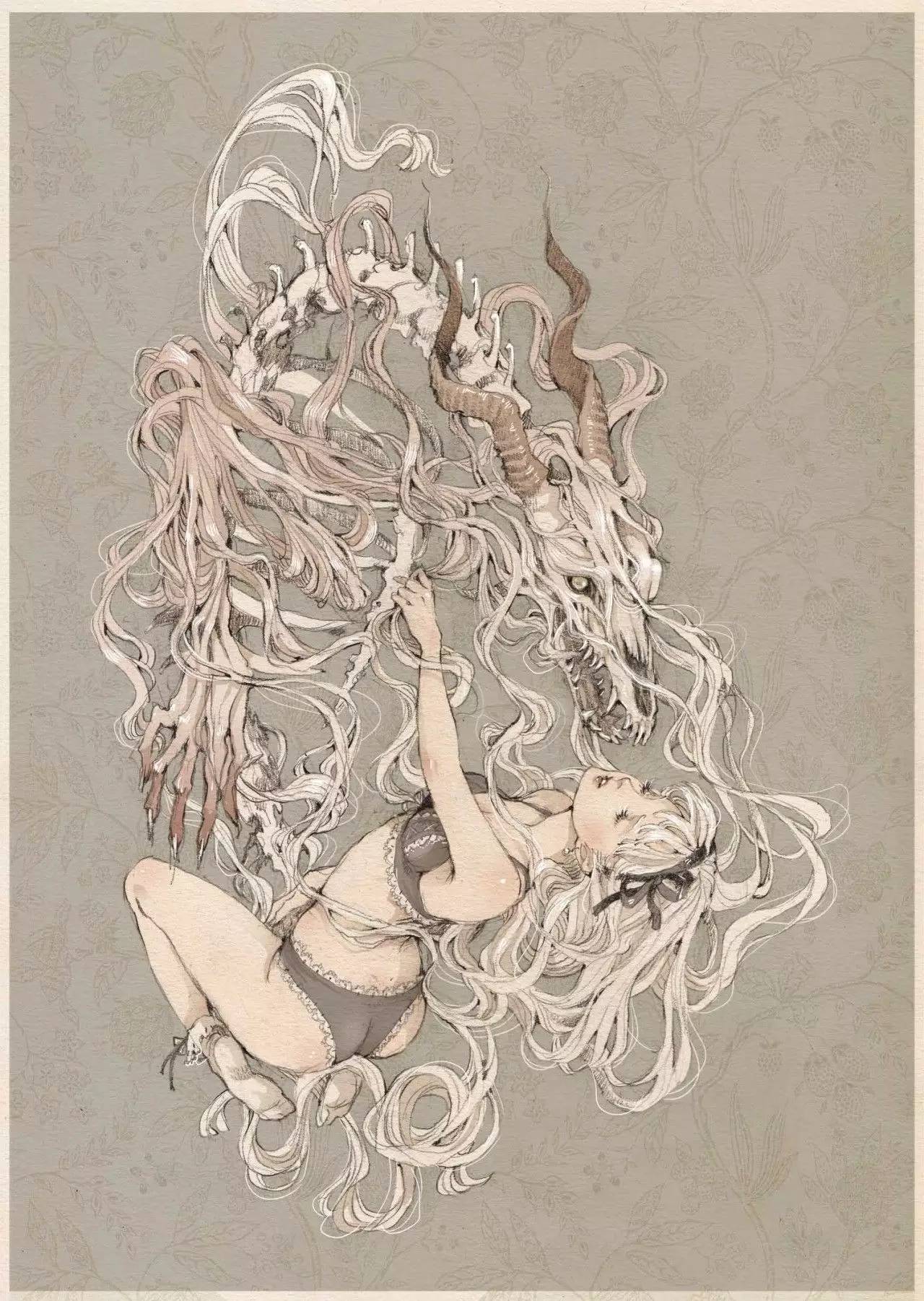 暖色調(diào)手繪插畫，給一種人淡淡的插畫美!