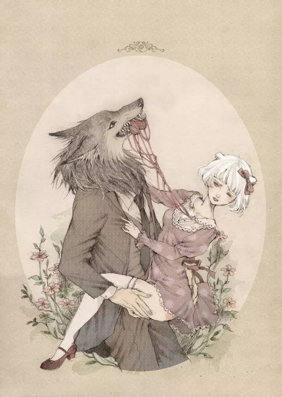 暖色調(diào)手繪插畫，給一種人淡淡的插畫美!