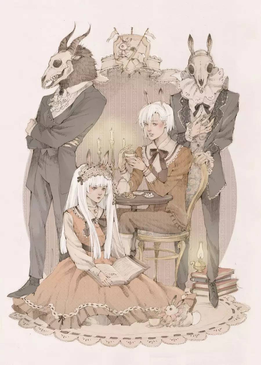 暖色調(diào)手繪插畫，給一種人淡淡的插畫美!