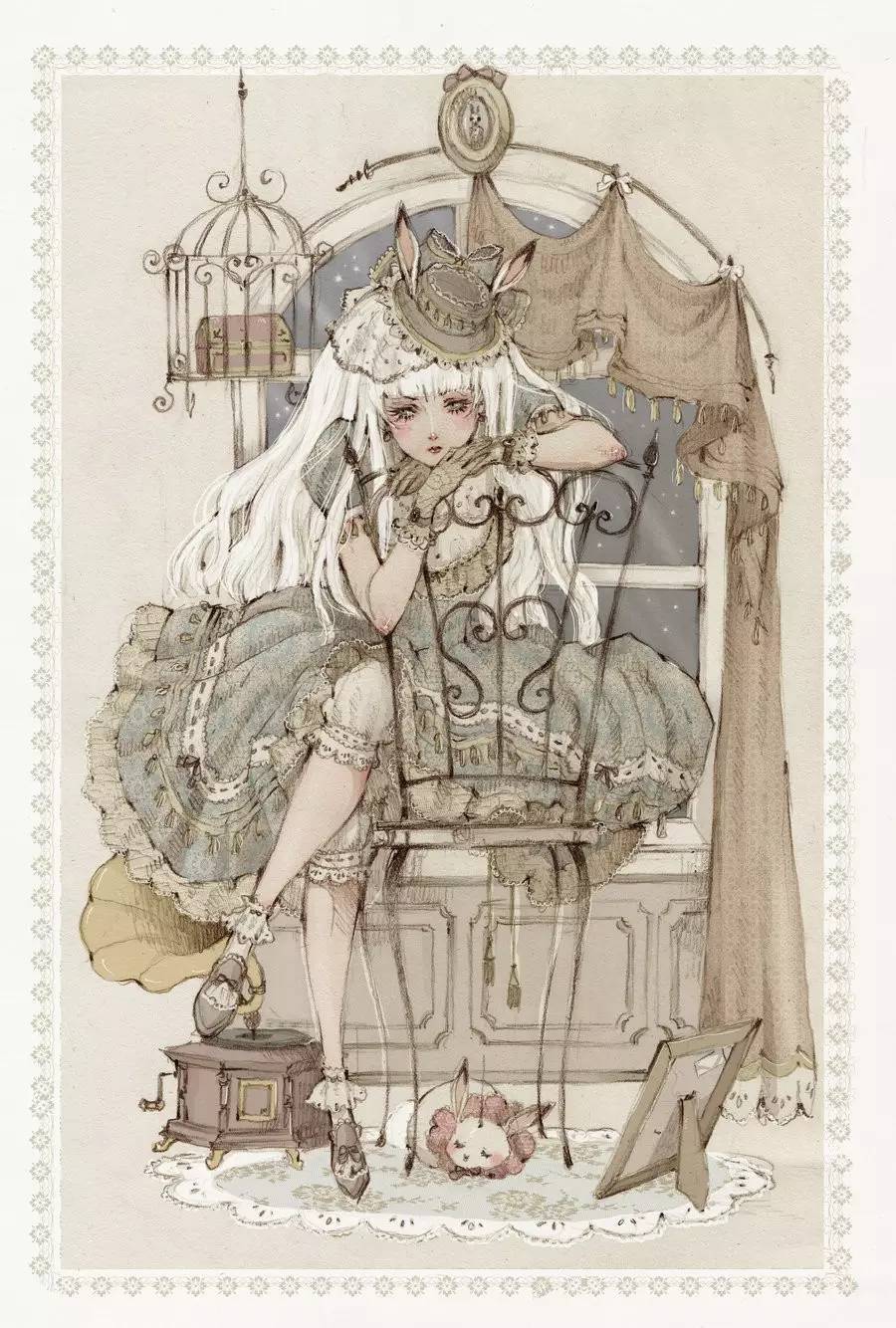 暖色調(diào)手繪插畫，給一種人淡淡的插畫美!