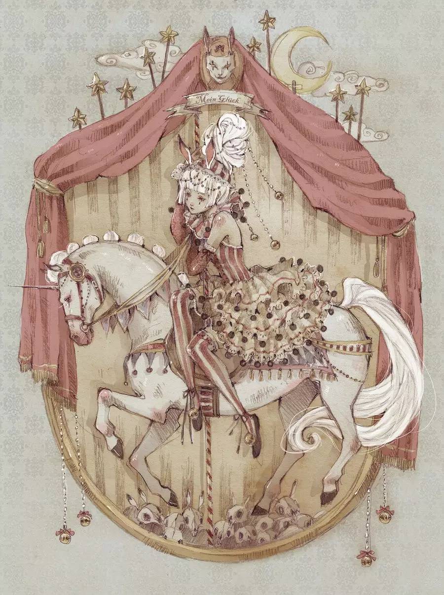 暖色調(diào)手繪插畫，給一種人淡淡的插畫美!