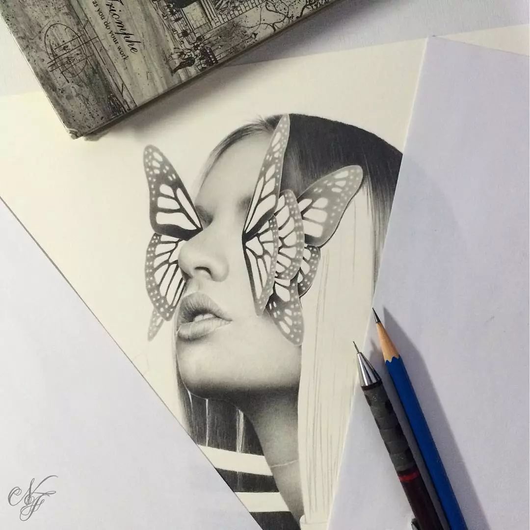 一組令人驚嘆的精致細膩手繪插畫