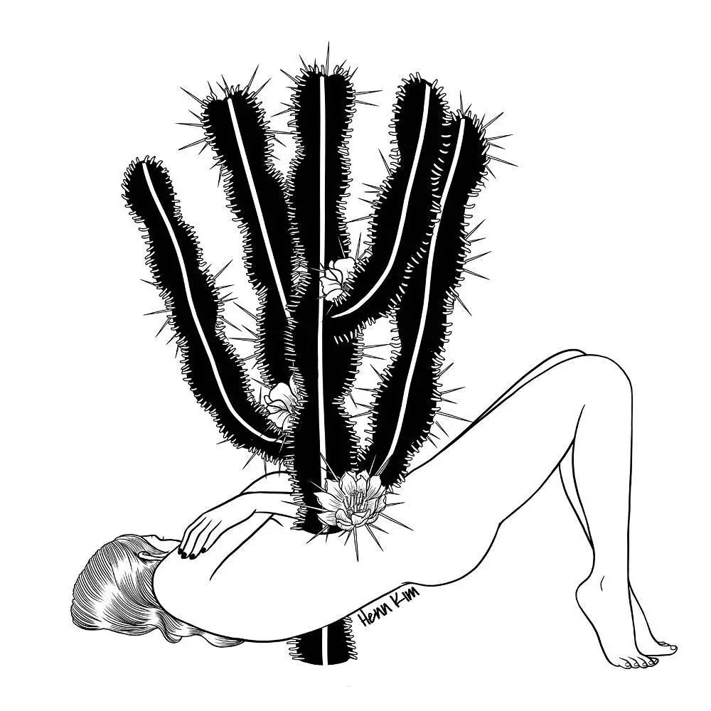 一組扎心黑色治愈系漫畫，看哭了的黑白插畫