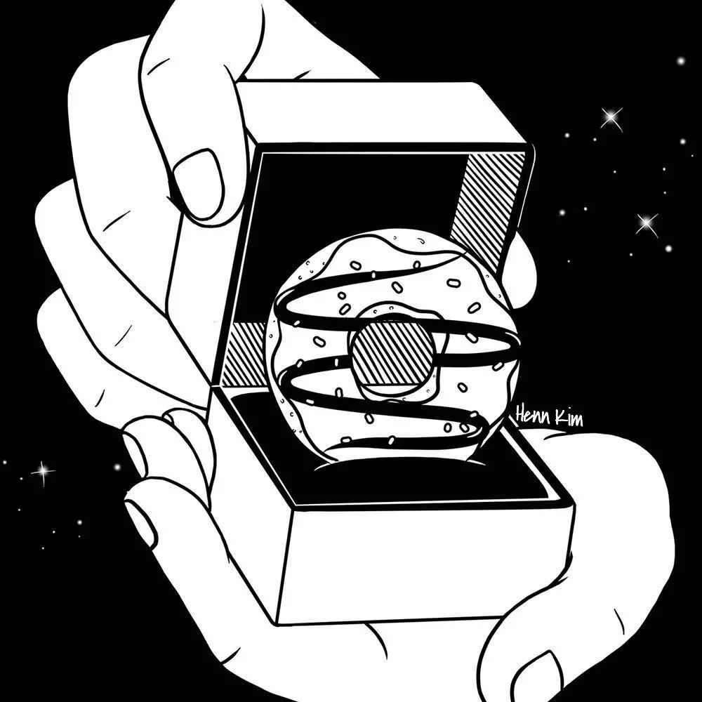 一組扎心黑色治愈系漫畫，看哭了的黑白插畫