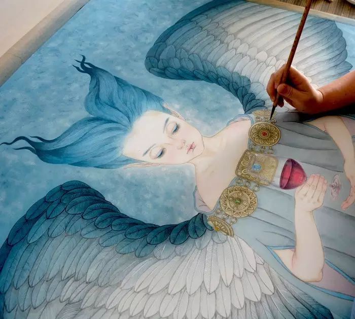 古風(fēng)詩意手繪插畫：一場(chǎng)風(fēng)花雪月任飄搖美！