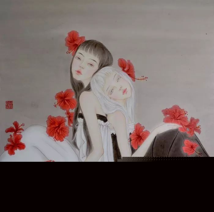 古風(fēng)詩意手繪插畫：一場風(fēng)花雪月任飄搖美！