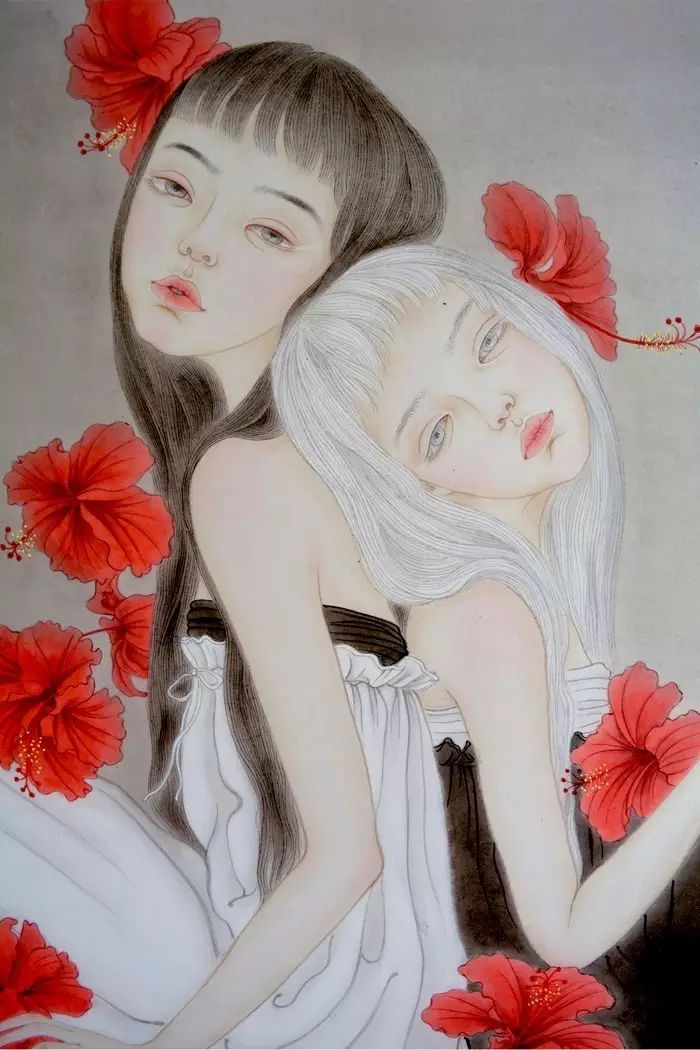 古風(fēng)詩意手繪插畫：一場風(fēng)花雪月任飄搖美！